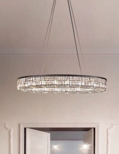 Lámpara de techo cristal Palladio ovalada - Masiero