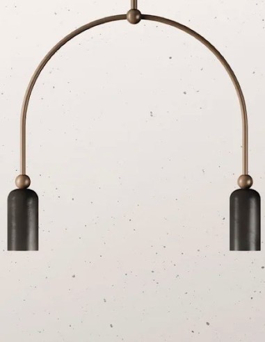 Lámpara colgante 2 luces MADAME 288.03 - IL FANALE