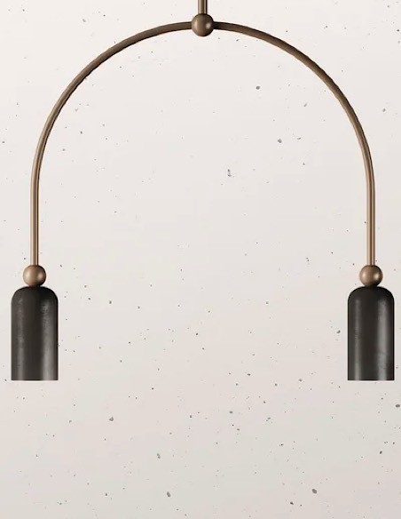 Lámpara colgante 2 luces MADAME 288.03 - IL FANALE